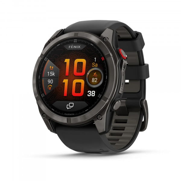 Garmin Fenix 8 Pro AMOLED Schwarz/Titan Carbongrau DLC Titan - 51 mm