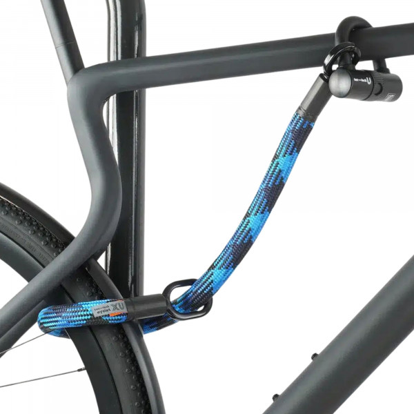 tex-lock eyelet inkl. U/X-lock Fahrradschloss - Morpho Blue