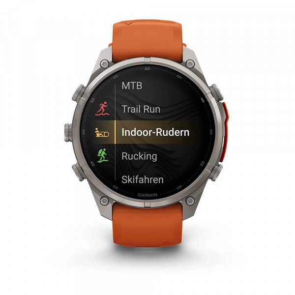Garmin fēnix 9 Pro – inReach 47 mm Titan / Autumn Orange-Spark Orange