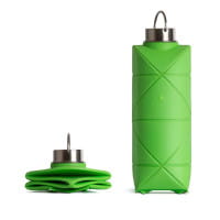 [REFURBISHED] DiFOLD Origami Bottle - Faltbare Trinkflasche 750 ml - Mighty Green
