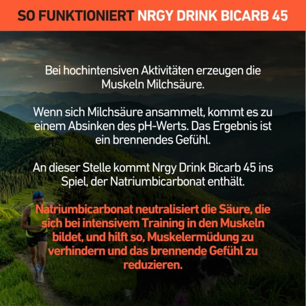 4ENDURANCE Nrgy Drink Bicarb 45 Getränkepulver Lemon 1200 g