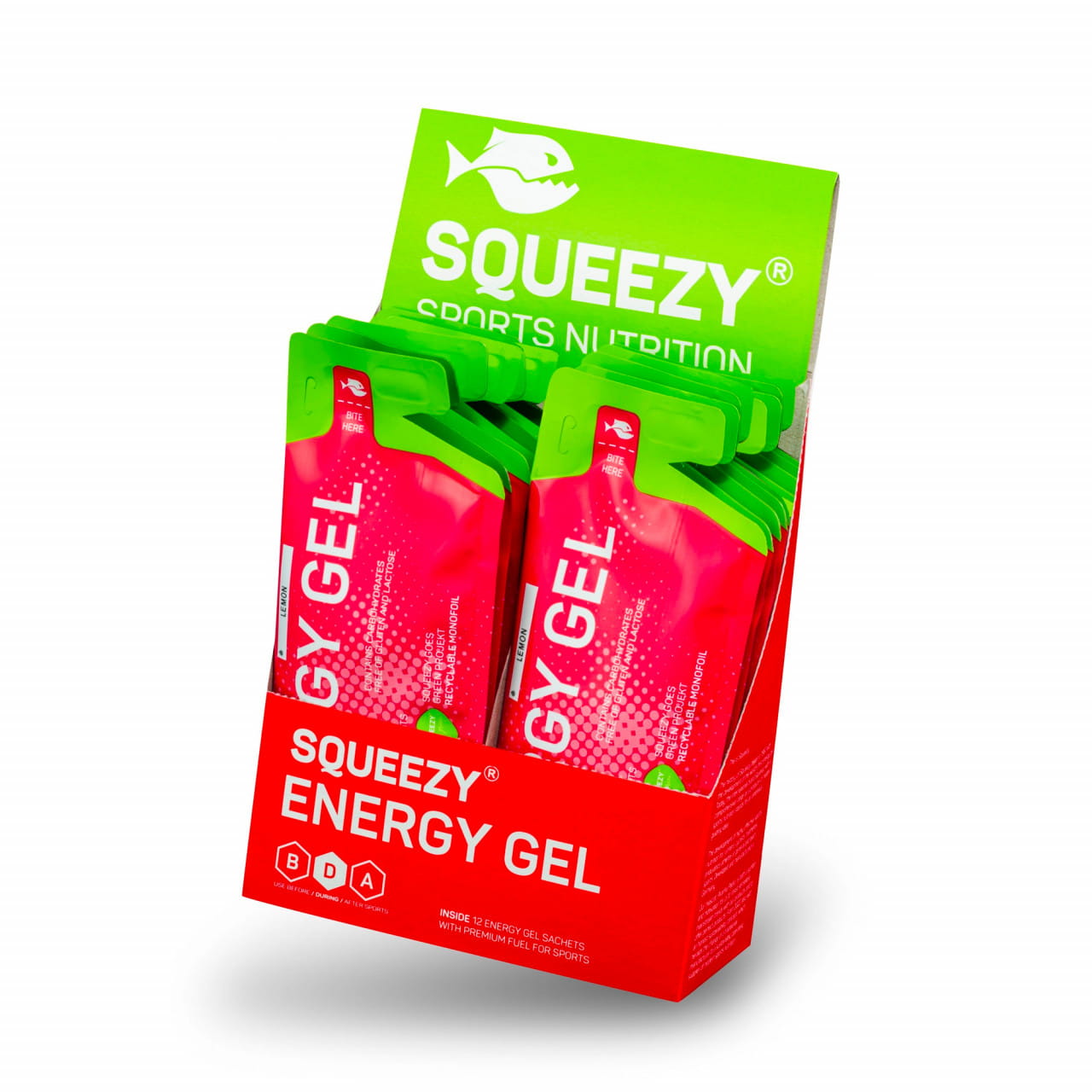 SQUEEZY Energy Gel Box Himbeere (12 x 33 g) SQGE1004-U