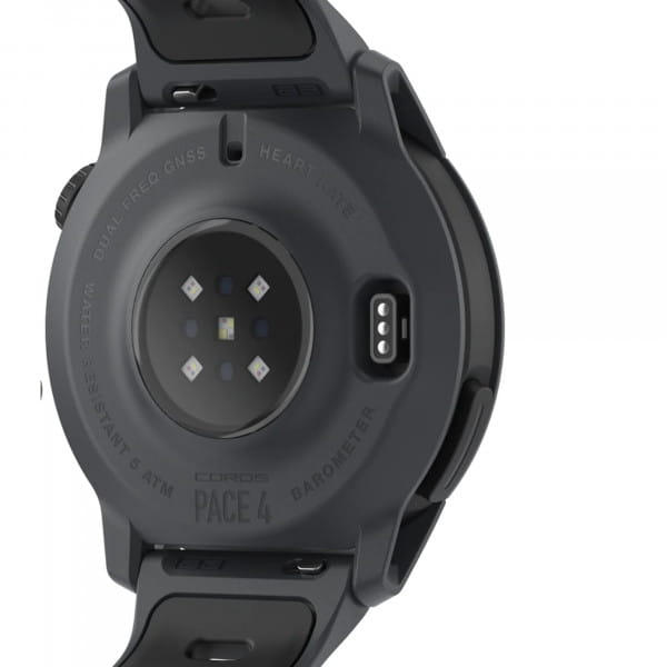 [REFURBISHED] COROS PACE 4 GPS-Sportuhr mit Silikon-Armband - Black (Schwarz)