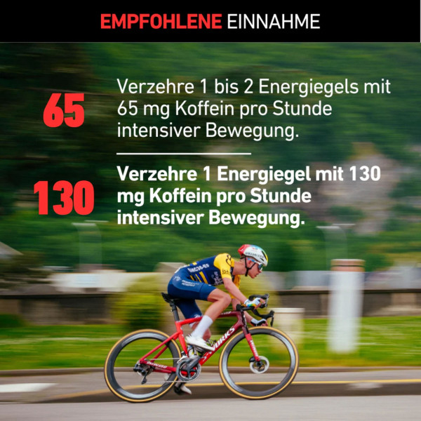 4ENDURANCE Nrgy Gel 45 Box Mango - Energy-Gel mit 65 mg Koffein (16 x 75 g)