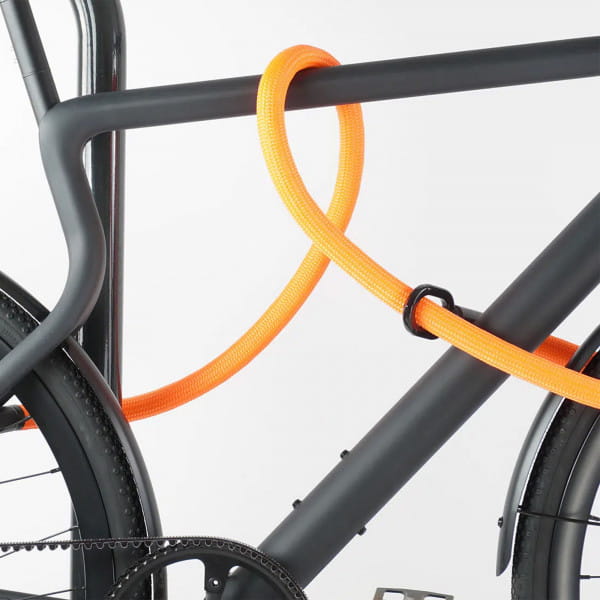 tex-lock eyelet inkl. U/X-lock Fahrradschloss - Acid Orange