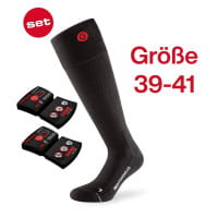 Lenz Heat Sock 4.0 Gr. 39-41 Beheizbare Socken mit Toe Cap (Zehenkappe) inkl. rcB 1200 Akku