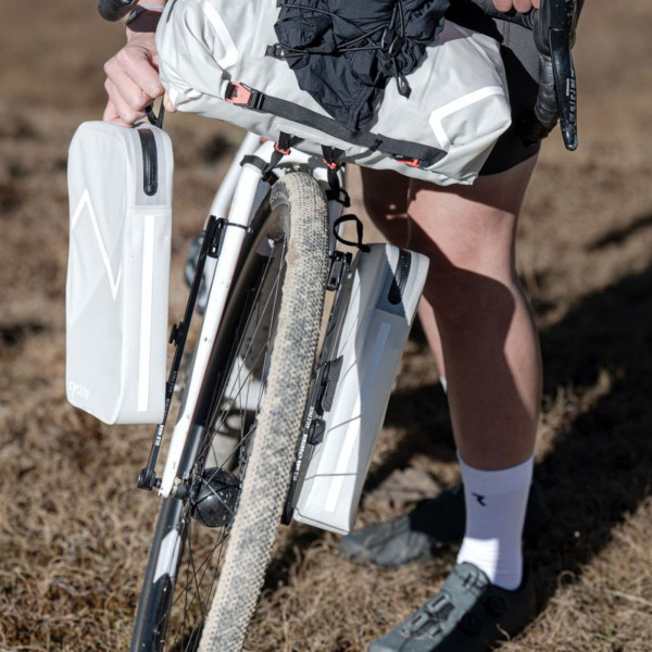 [REFURBISHED] CYCLITE Fork Bag / 01 Set (2 x 3,1) - Light Grey