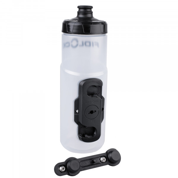 Fidlock TWIST Clear (transparent) Trinkflasche + Flaschenhalter (Neue Version, ohne Gravity Kit)