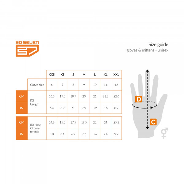 [REFURBISHED] 30seven beheizbare Fahrradhandschuhe Race Waterproof