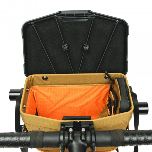 Route Werks The Big Handlebar Bag - Coyote - mit Bike Mount 31,8 mm