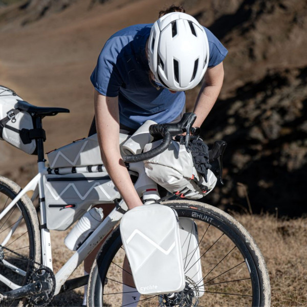 [REFURBISHED] CYCLITE Fork Bag / 01 Set (2 x 3,1) - Light Grey