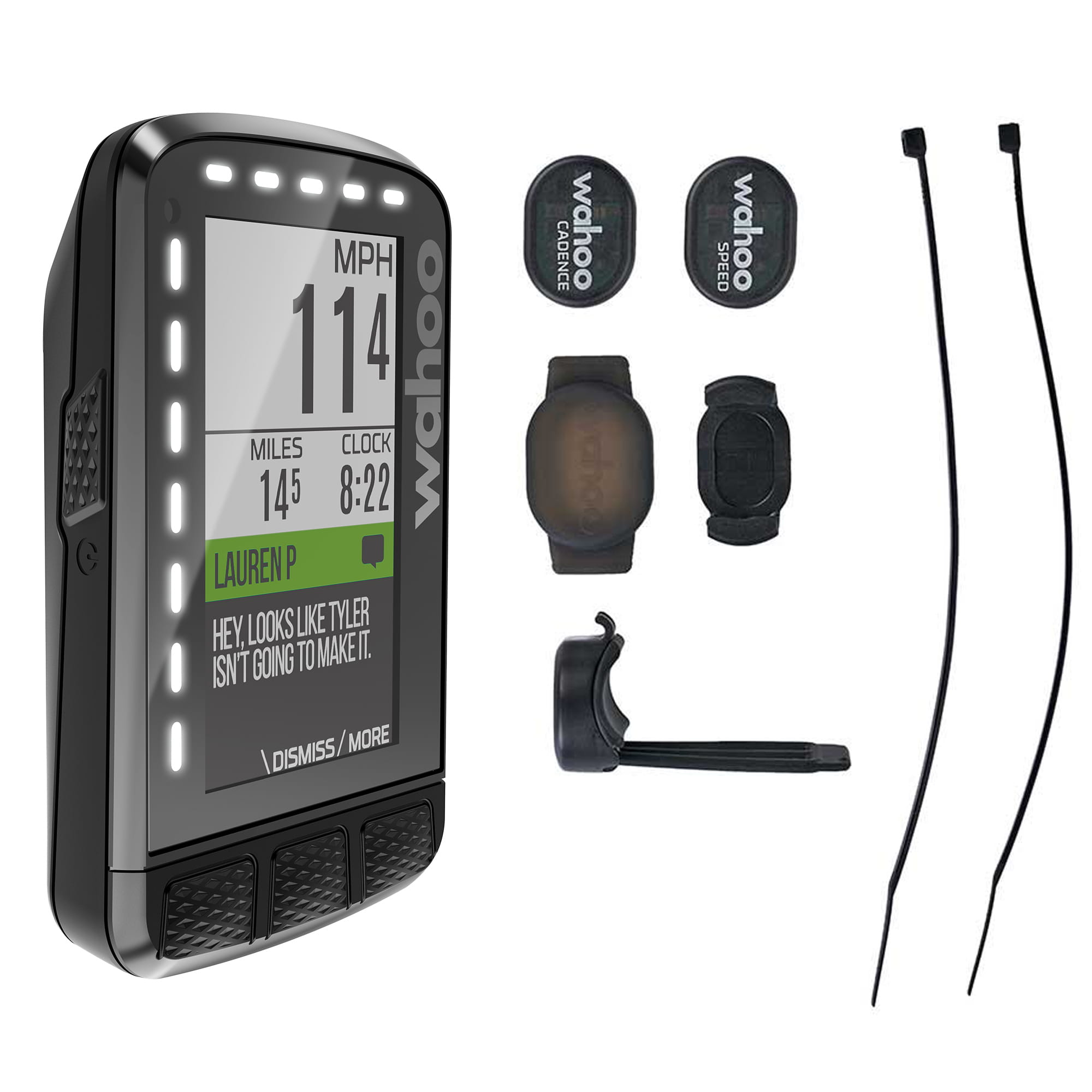 Pack TICKR, RPM Vitesse/Cadence, compteur GPS pour vélo ELEMNT BOLT pour  Home Trainer Wahoo