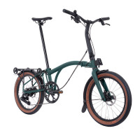 [REFURBISHED] Brompton G Line mit Schutzblechen und Rack - Forest Green Gr. M