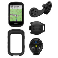 Garmin Edge 530 GPS-Fahrradcomputer MTB-Bundle mit MTB-Lenkerhalterung, Geschwindigkeitssensor, Edge