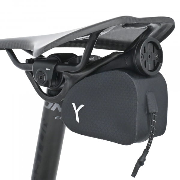 Y-Mount Saddlebag 0.2l, black mit Garmin Quartermount Adaptor