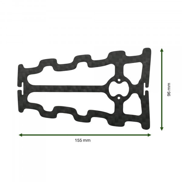 Y-Mount Base-Plate (Carbon) für Race-line und Rough-line Taschen