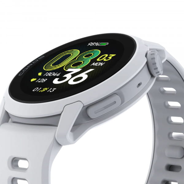 COROS PACE 4 GPS-Sportuhr mit Silikon-Armband - White (Weiß)