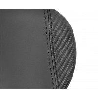 Mcfk gepolsterter Sattel aus Leder - Schwarz, Breite 140 mm