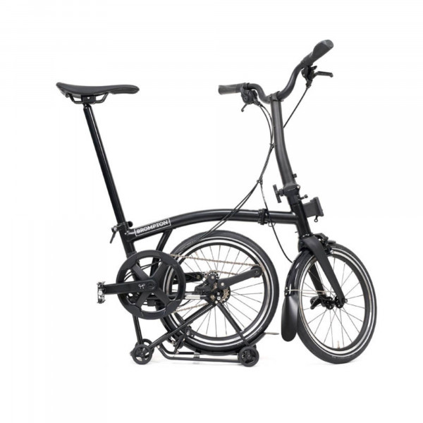 Brompton P Line Urban 4-Gang mit Standard-Sattelstütze, Rack und Schutzblechen