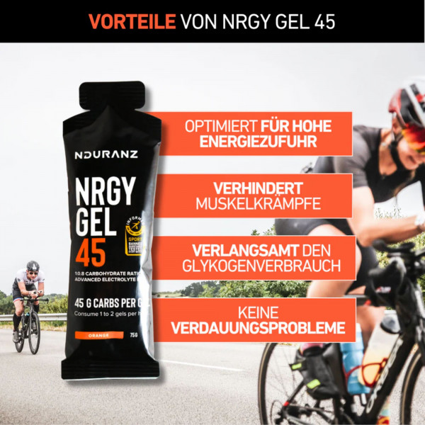 4ENDURANCE Nrgy Gel 45 Box Lemon (16 x 75 g)