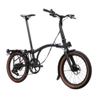 Brompton G Line mit Schutzblechen und Rack - Space Black