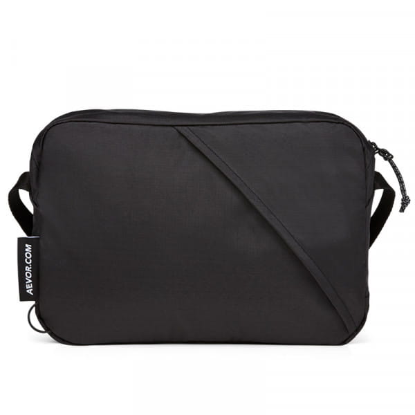 AEVOR Sacoche Bag Ripstop Black - Umhängetasche 4 L mit Anti-Twist-Gurt Schwarz