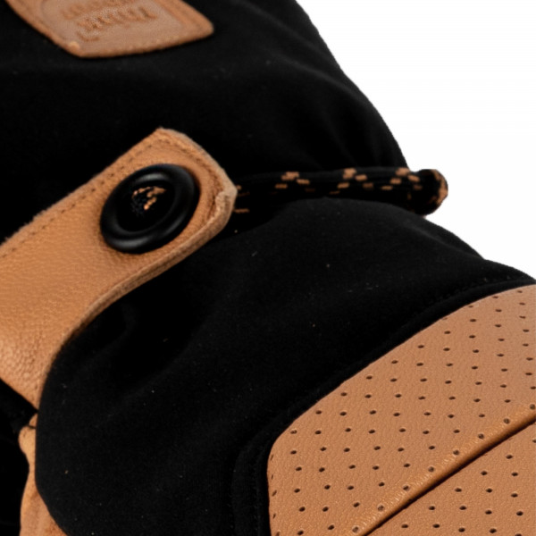 Lenz Heat Glove 9.0 Finger Cap Men beheizbare Fingerhandschuhe Ziegenleder / Schafwolle, ohne Akku