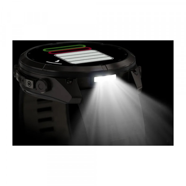 Garmin fēnix 9 Pro – inReach 51 mm Carbongrau DLC-Titan / Schwarz-Kieselgrau