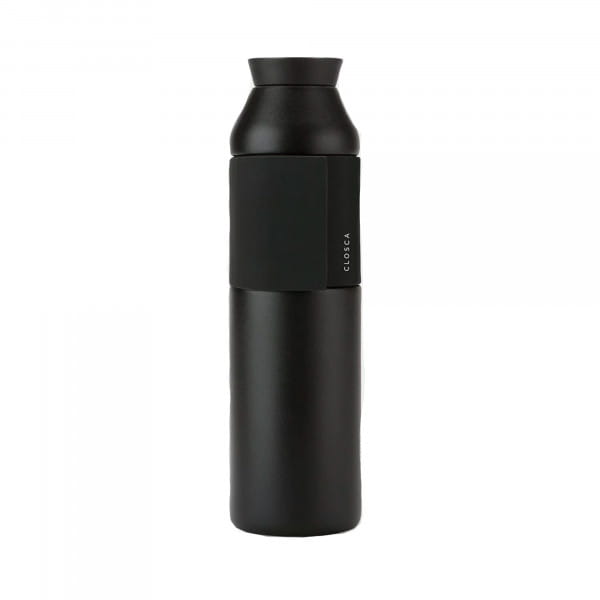 Closca Bottle Wave Trinkflasche 600 ml - Black Matt (Schwarz)