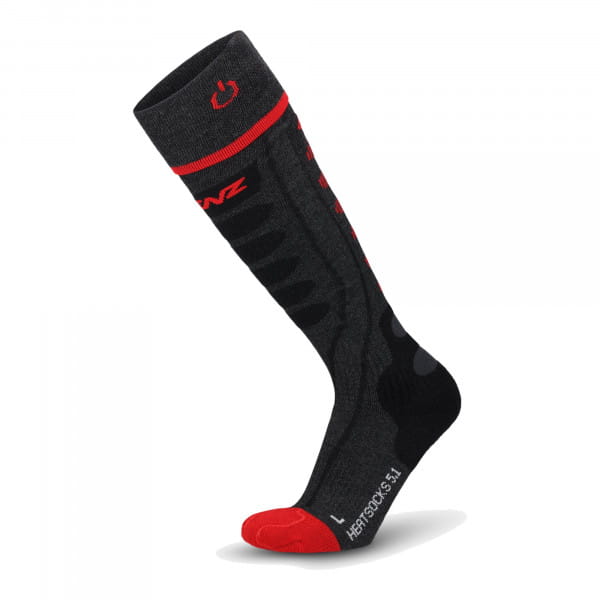 Lenz Heat Sock 5.1 Toe Cap beheizbare Socken - Merino-Materialmix, kniehoch, ohne Akku