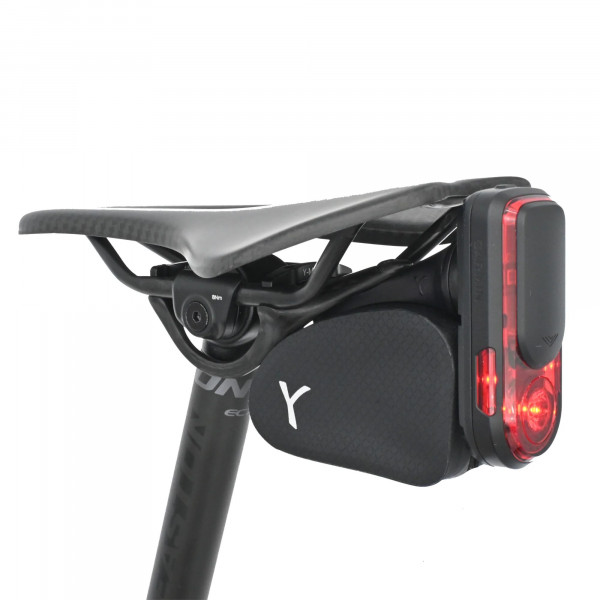 Y-Mount Saddlebag 0.2l, black mit Garmin Quartermount Adaptor