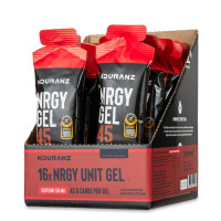 4ENDURANCE Nrgy Gel 45 Box Coffee-Cherry - Energy-Gel mit 130 mg Koffein (16 x 75 g)