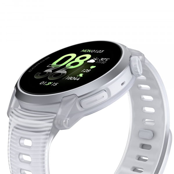 COROS PACE 4 GPS-Sportuhr Premiumversion mit Aluminiumgehäuse & Silikonband - Cloud White