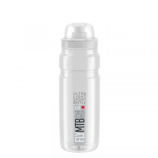 Elite Trinkflasche Fly MTB 750 ml Transparent-Grau