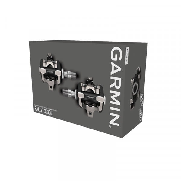 Garmin RALLY XC100 Powermeter-Pedale für einseitige Wattmessung - kompatibel mit Shimano SPD Cleats