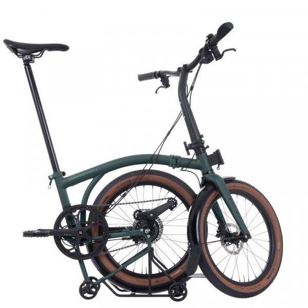 Brompton G Line mit Schutzblechen und Rack - Forest Green Gr. M