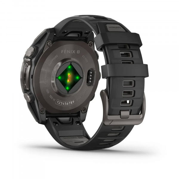 Garmin Fenix 8 AMOLED Titan DLC Schwarz/Carbongrau 47 mm