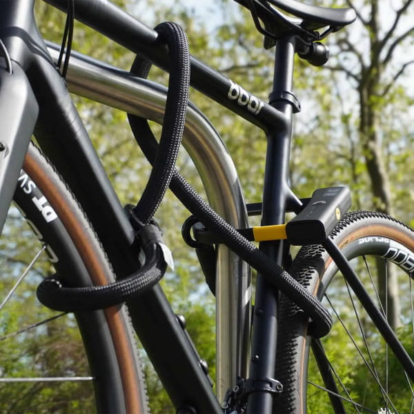 tex-lock eyelet inkl. D-lock Fahrradschloss - Onyx Black
