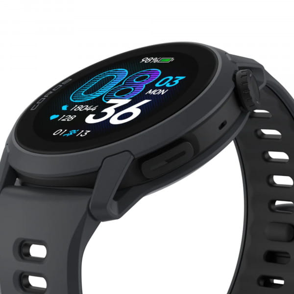 [REFURBISHED] COROS PACE 4 GPS-Sportuhr mit Silikon-Armband - Black (Schwarz)