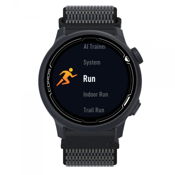 Coros PACE 2 GPS-Sportuhr Dark Navy mit Nylon-Armband (Blau / Schwarz)