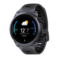 COROS PACE 4 GPS-Sportuhr Premiumversion mit Aluminiumgehäuse & Silikonband - Crystal Black