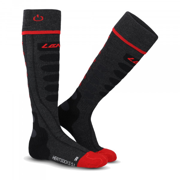 Lenz Heat Sock 5.1 Toe Cap beheizbare Socken - Merino-Materialmix, kniehoch, ohne Akku