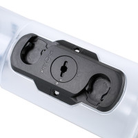 Fidlock TWIST Clear (transparent) Trinkflasche + Flaschenhalter (Neue Version, ohne Gravity Kit)