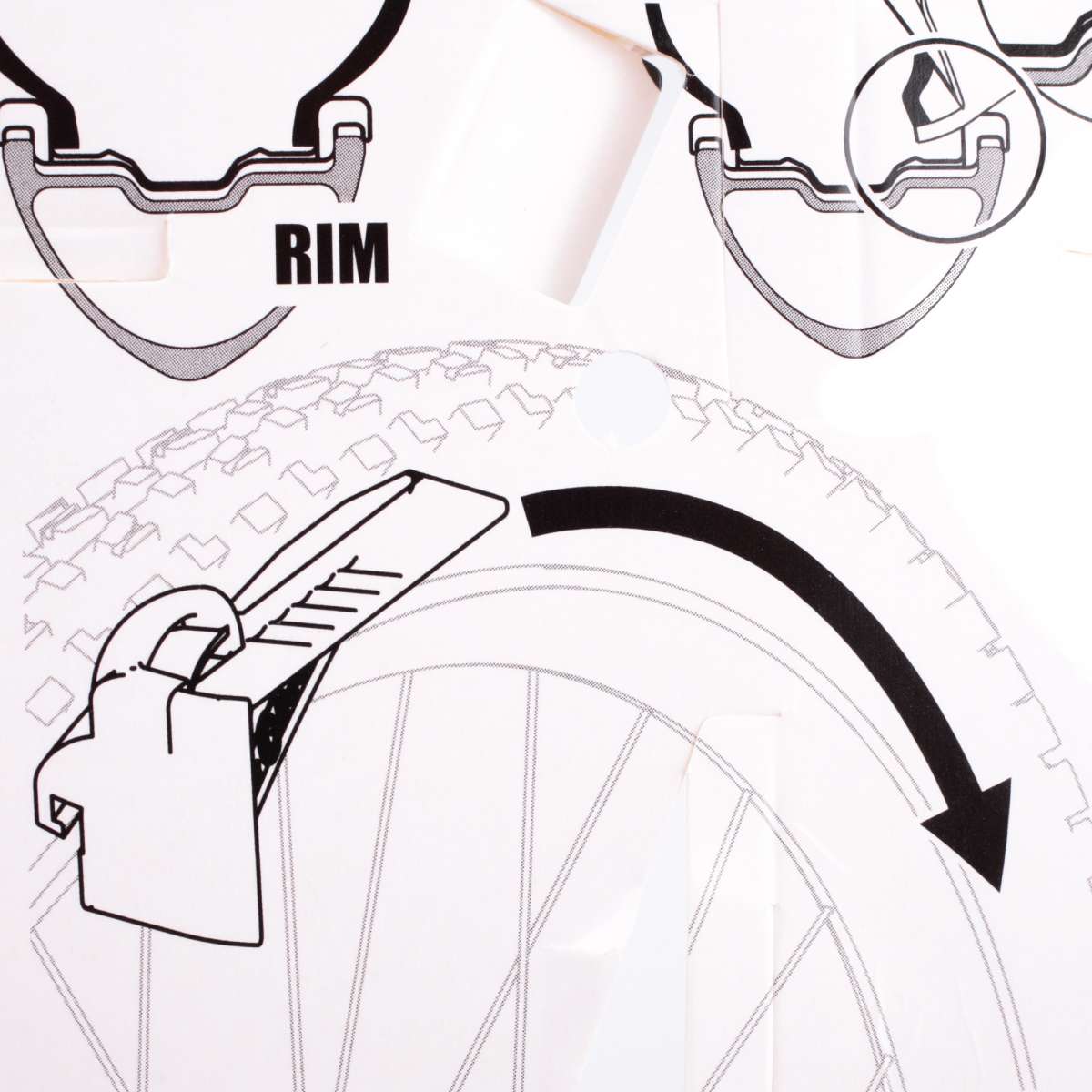 Colexy Reifenheber Fahrrad - 14,5cm Montagewerkzeug Schwarz