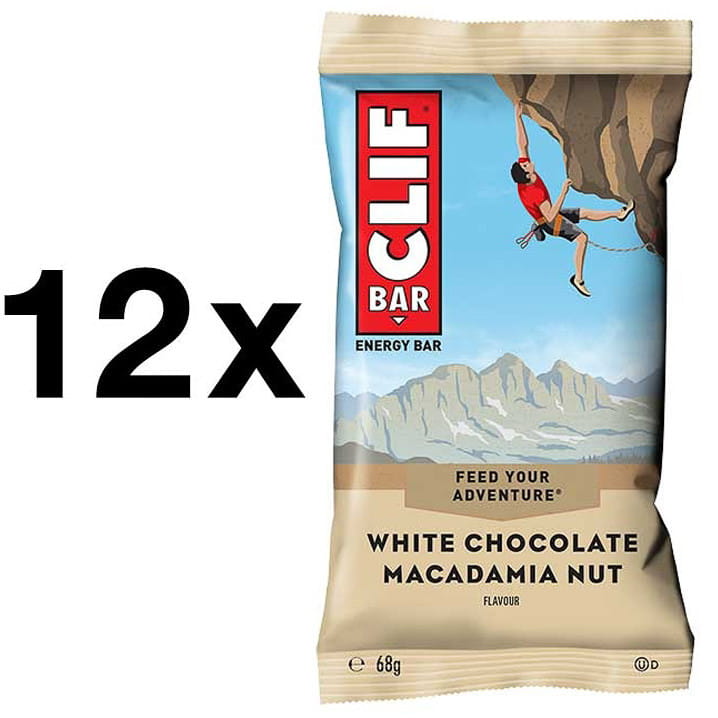 12x Clif Bar Energieriegel White Chocolate Macadamia Macadamianuss in weißer Schokolade 513021