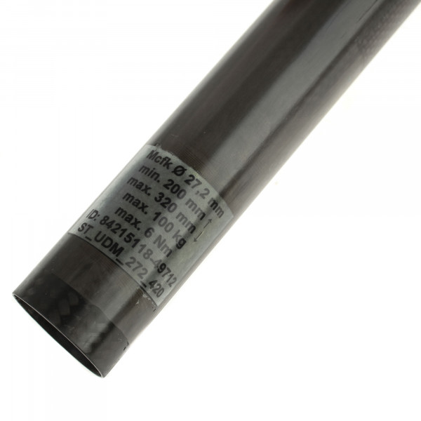 Mcfk Sattelstütze UD Carbon Schwarz matt 27.2mm X 320mm