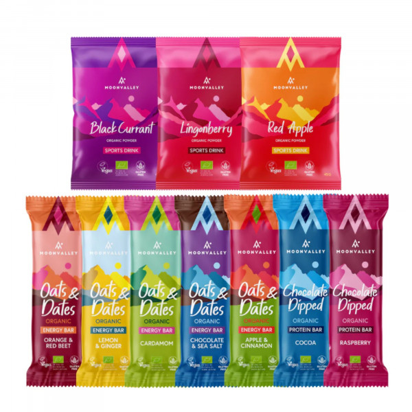 Moonvalley The Endurance Mixed Pack (14 x Riegel 50 g + 6 x Sports Drink 45 g)