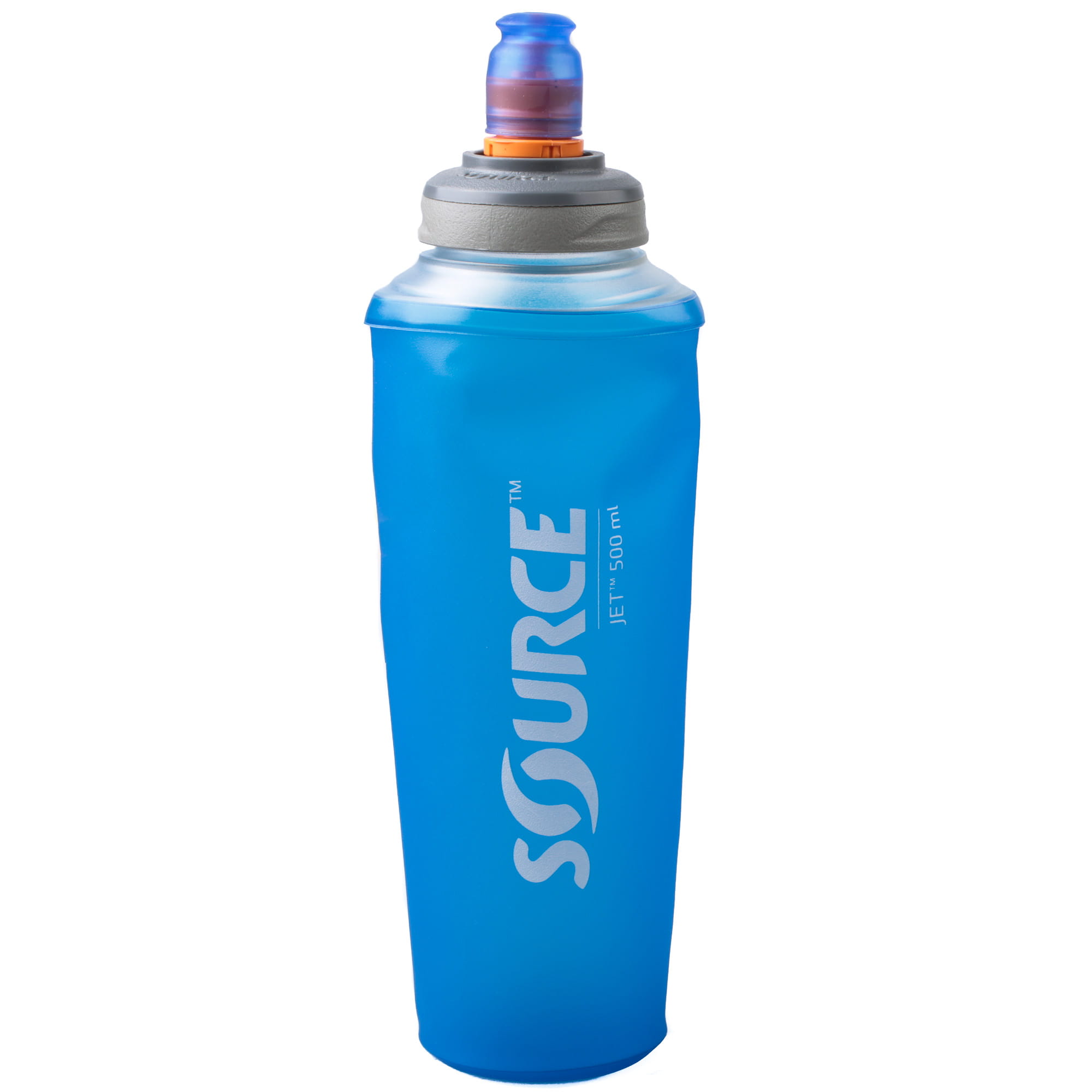 SOURCE Jet faltbare Trinkflasche ohne PVC und BPA - 0,5 L, Blau, Trinkflaschen, Trinkflaschen & Trinksysteme, Zubehör