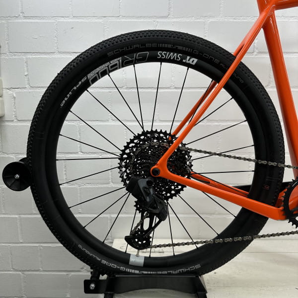 [EINZELSTÜCK] OPEN WI.DE. Komplettrad Orange inkl. Powermeter Gr. XL