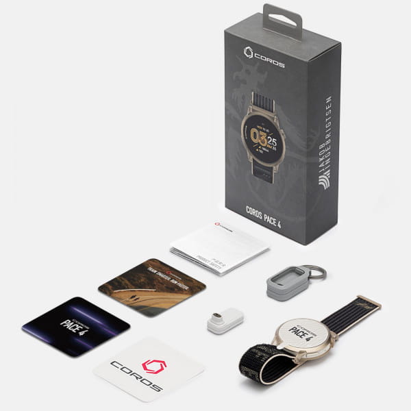 COROS PACE 4 GPS-Sportuhr mit Nylon-Armband - Jakob Ingebrigtsen Edition - Gold